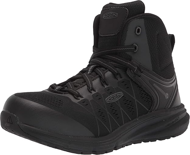 keen utility 男式 vista energy 中帮复合鞋头工作鞋